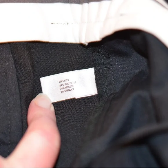 GAP Slip Cropped Black Stretch Work Pant Size 4 - Picture 2 of 4